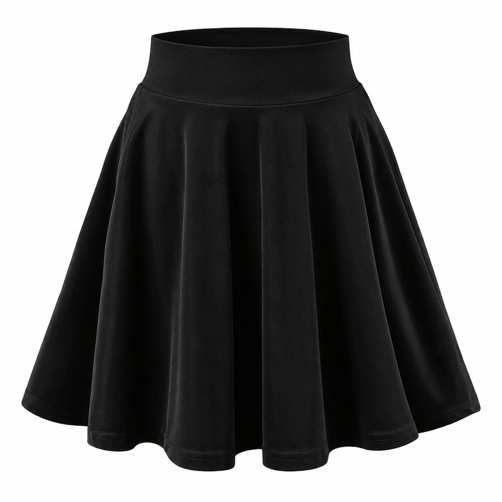 Women's High Waist Flared Skater Skirt